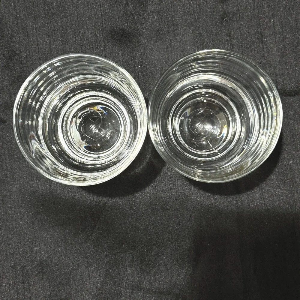 Chivas Regal Scotch Whisky Rocks Glasses Set of 2 Gold Logo Heavy Base Lowball